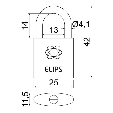 RV.ELIPS.25.SU1 visiaci zámok SU