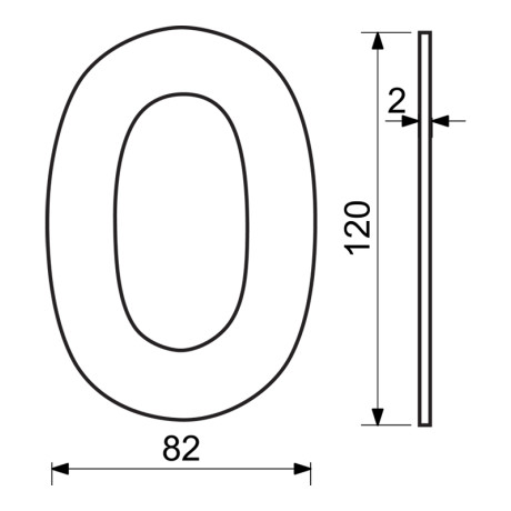 RN.120L.0.MD číslo "0" 120mm medené