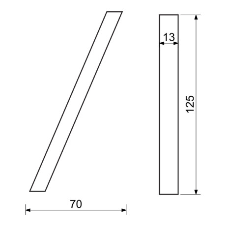 RN.125V./.CE lomítko "/" čierne